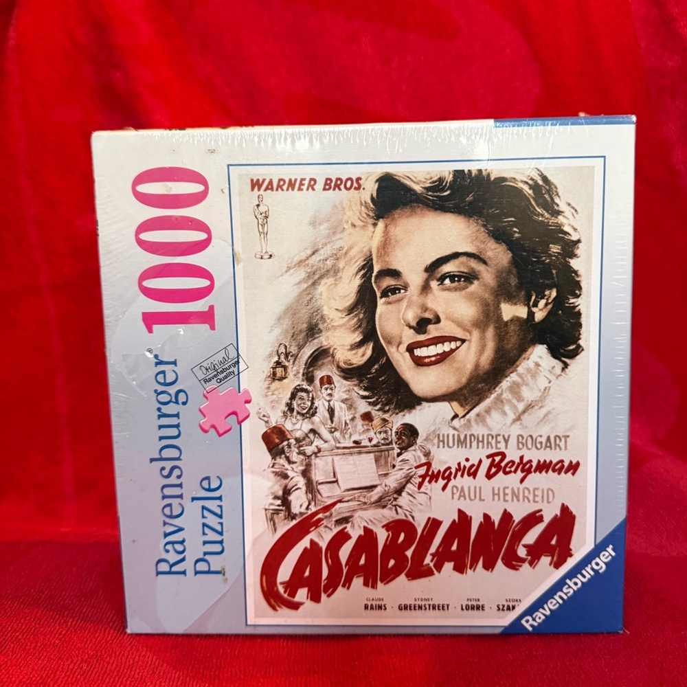 Ravensburger Casablanca Puzzle - 1000 Piece - Ingrid Bergman Unopened 2006 NEW